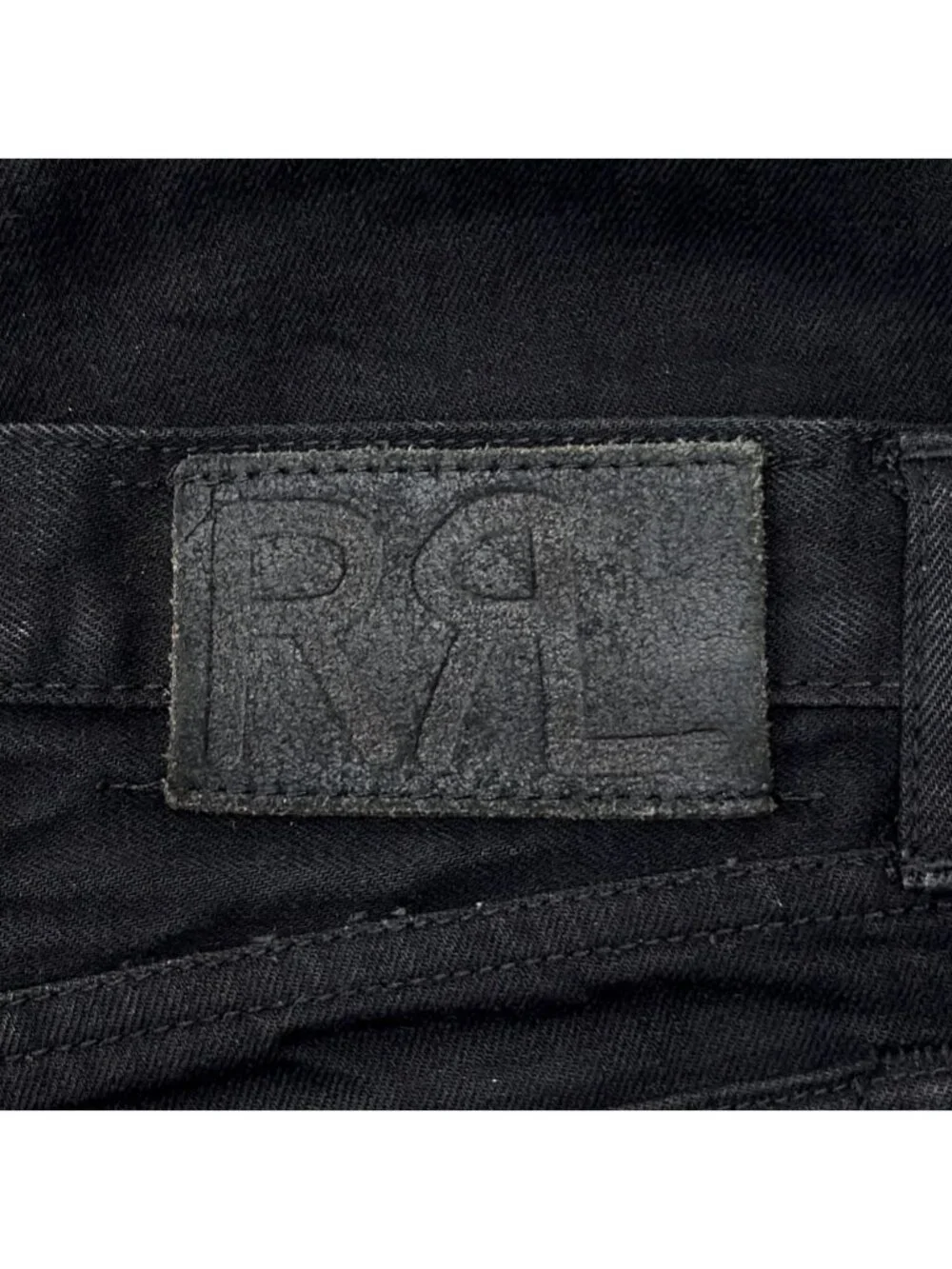RRL Double RL Japanese Selvedge Denim Jeans Men’s 33x32 Black Slim Fit USA Made